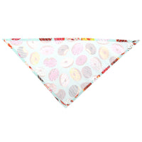 HKM-5120189 Summer Donut Triangle Scarf for Pets - Soft Cotton Fabric, Machine Washable, Ideal for Daily Wear and Outdoor Activities