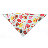 HKM-5120189 Summer Donut Triangle Scarf for Pets - Soft Cotton Fabric, Machine Washable, Ideal for Daily Wear and Outdoor Activities