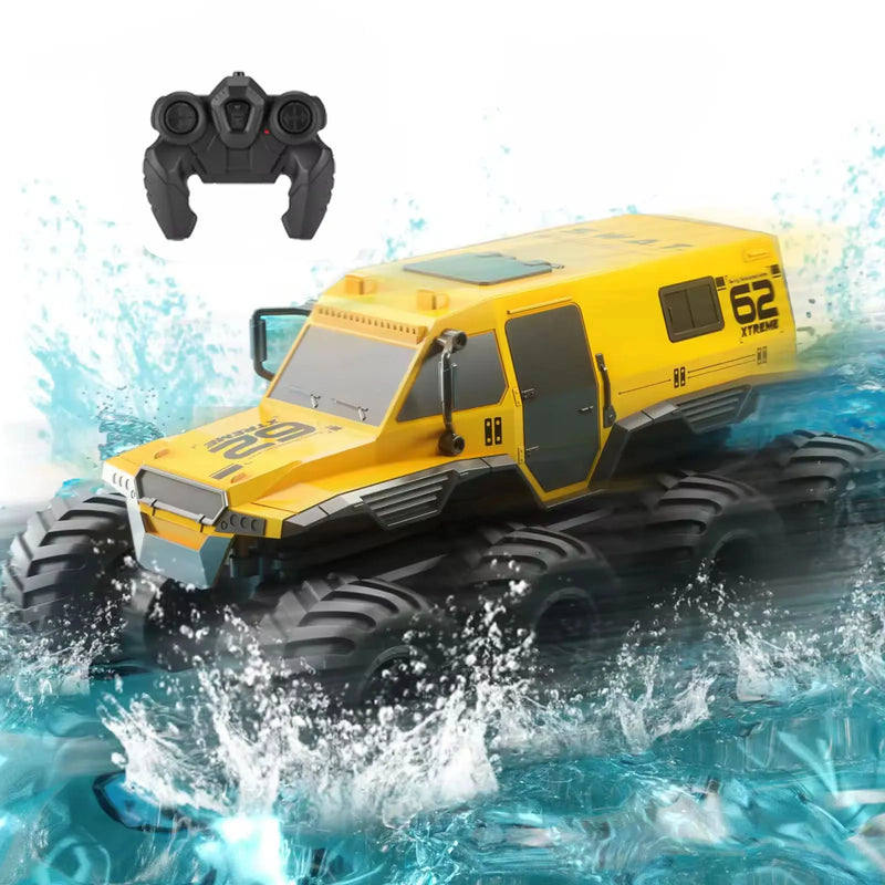 HKM-512147 Amphibious 8WD Remote Control Car - Off-Road Armored Vehicle for All Terrains