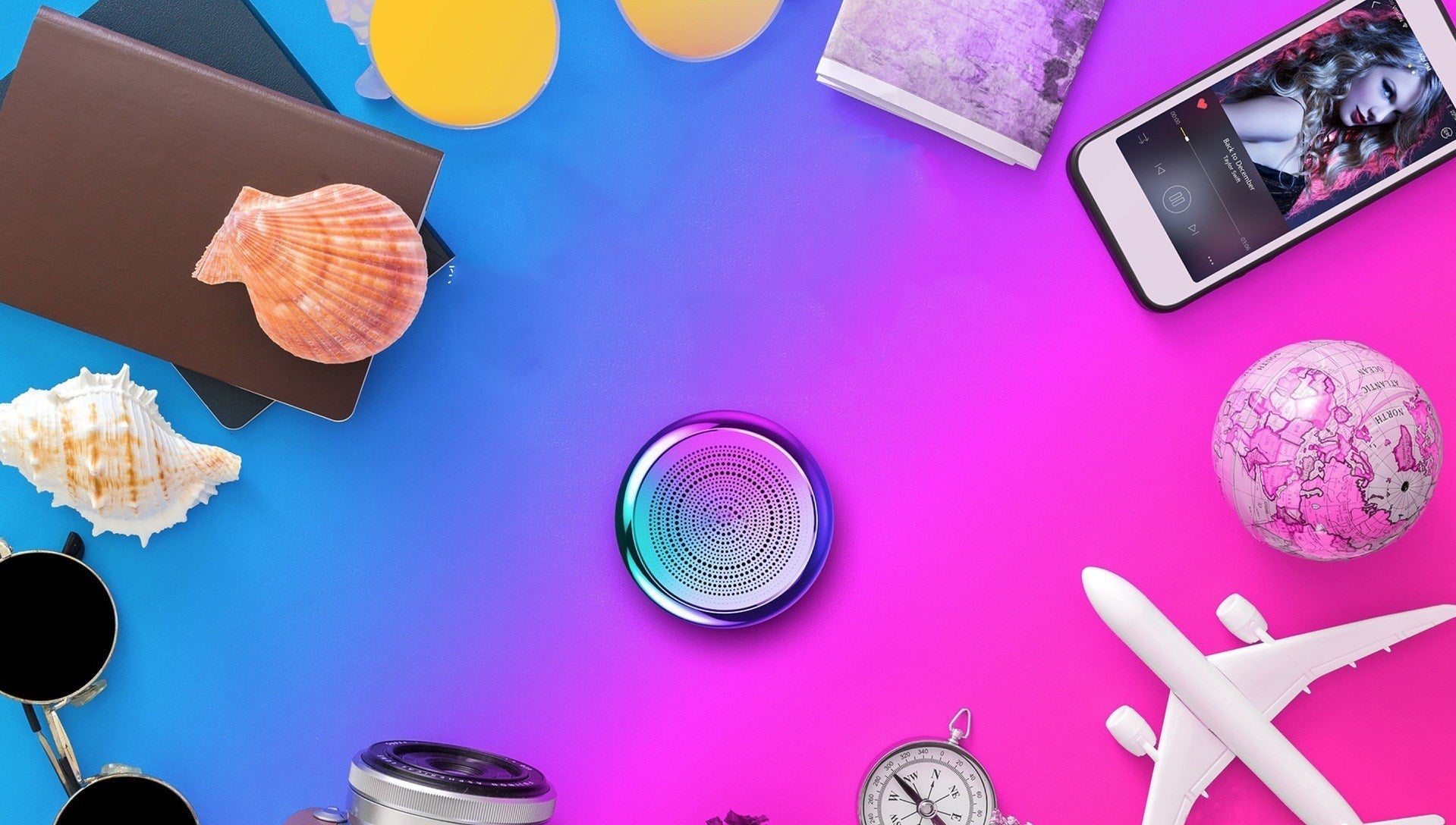 HKM-512211 Portable Mini Bluetooth Speaker with 6-Hour Playtime, Drop-Proof and Dust-Proof Design, Aluminum Alloy Shell