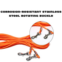 HKM-5122365 Ground Stake Fixed Dog Leash with 30 Feet of Freedom for Secure Outdoor Play