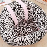 HKM-5122621 Infant Support Seat - Portable Plush Chair for Baby Sitting and Dining, Soft Animal Design