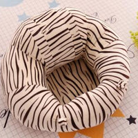 HKM-5122621 Infant Support Seat - Portable Plush Chair for Baby Sitting and Dining, Soft Animal Design
