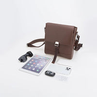 HKM-512275 Classic Fashion Crossbody Bag in Genuine Leather for Men - Versatile Sling Messenger Style
