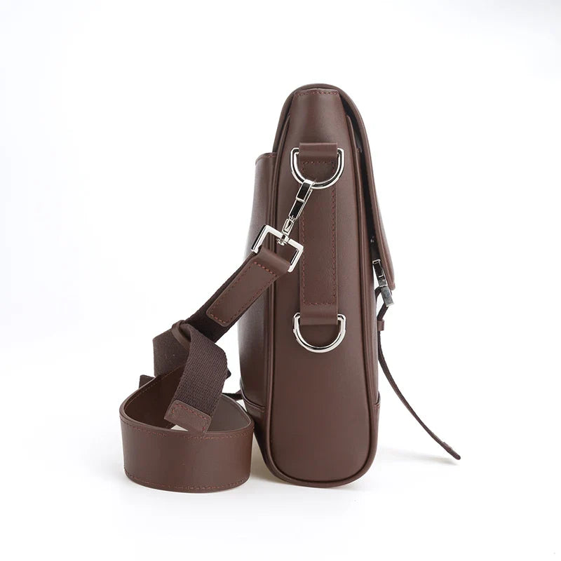 HKM-512275 Classic Fashion Crossbody Bag in Genuine Leather for Men - Versatile Sling Messenger Style