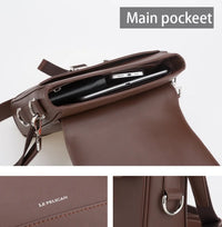 HKM-512275 Classic Fashion Crossbody Bag in Genuine Leather for Men - Versatile Sling Messenger Style