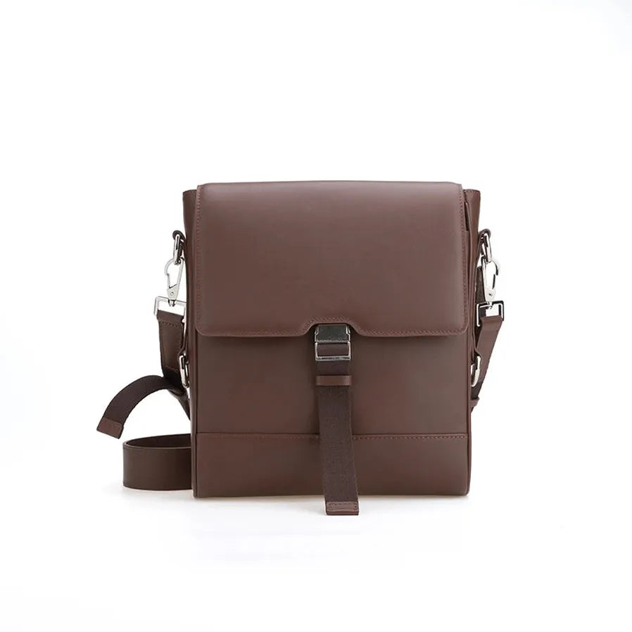 HKM-512275 Classic Fashion Crossbody Bag in Genuine Leather for Men - Versatile Sling Messenger Style