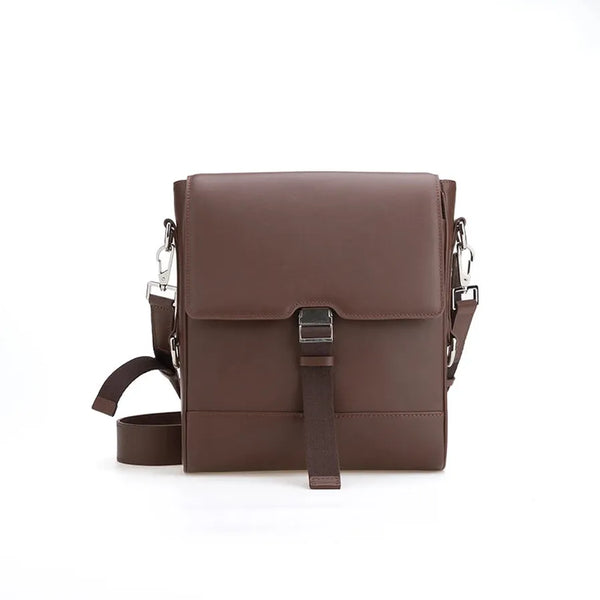 HKM-512275 Classic Fashion Crossbody Bag in Genuine Leather for Men - Versatile Sling Messenger Style