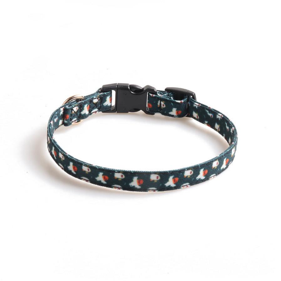 HKM-512275 Halloween Pet Collar with Bowknot - Pumpkin and Ghost Patterns in Multiple Sizes