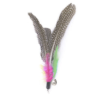 HKM-5123389 Retractable Feather Bell Cat Toy Fishing Head Replacement Set, 12 Pieces