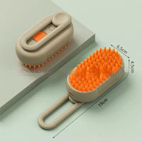 HKM-5124157 Pet Grooming Device for Cats and Dogs - Comfortable Detachable Bristle Comb for Long Hair Care and Massage