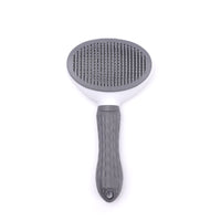 HKM-5124157 Pet Grooming Device for Cats and Dogs - Comfortable Detachable Bristle Comb for Long Hair Care and Massage
