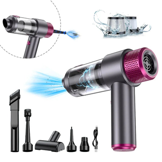HKM-512467 Portable Cordless Handheld Vacuum Cleaner with 16000PA Suction Power for Home, Office, and Pet Cleaning