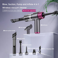 HKM-512467 Portable Cordless Handheld Vacuum Cleaner with 16000PA Suction Power for Home, Office, and Pet Cleaning