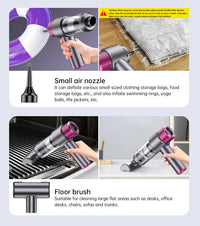 HKM-512467 Portable Cordless Handheld Vacuum Cleaner with 16000PA Suction Power for Home, Office, and Pet Cleaning