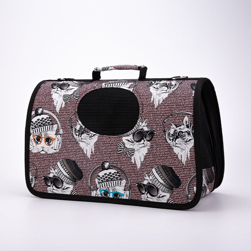 HKM-5124797 Portable Multifunctional Pet Outing Bag for Summer Adventures - Lightweight and Breathable Design for Cats and Small Pets