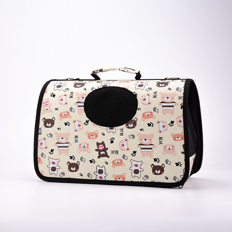 HKM-5124797 Portable Multifunctional Pet Outing Bag for Summer Adventures - Lightweight and Breathable Design for Cats and Small Pets