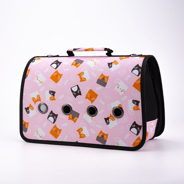 HKM-5124797 Portable Multifunctional Pet Outing Bag for Summer Adventures - Lightweight and Breathable Design for Cats and Small Pets