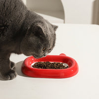 HKM-5125821 Ceramic Cat and Dog Food Bowl - Stylish Animal Snack and Water Dish