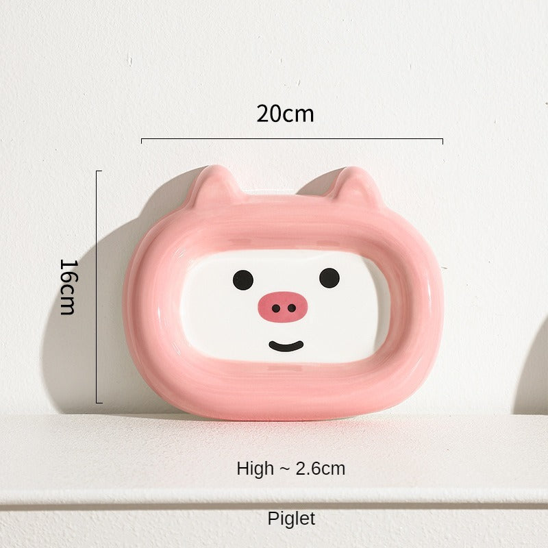 HKM-5125821 Ceramic Cat and Dog Food Bowl - Stylish Animal Snack and Water Dish