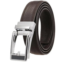HKM-512595 Custom Adjustable Leather Belts with Designer Buckles for Men