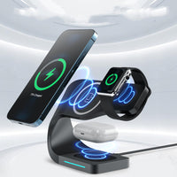 HKM-512595 Magnetic Wireless Charging Stand with 15W Fast Charging and Type-C Interface
