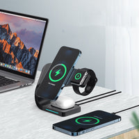 HKM-512595 Magnetic Wireless Charging Stand with 15W Fast Charging and Type-C Interface