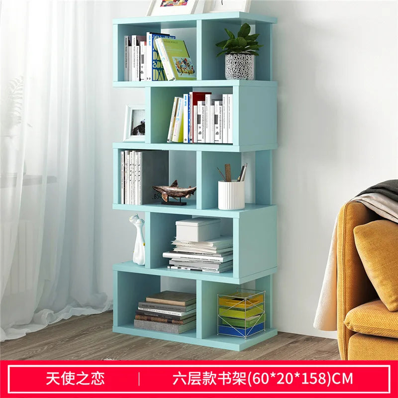 HKM-512595 Modern Wooden Bookcase Display Shelf Storage Unit with Multiple Designs