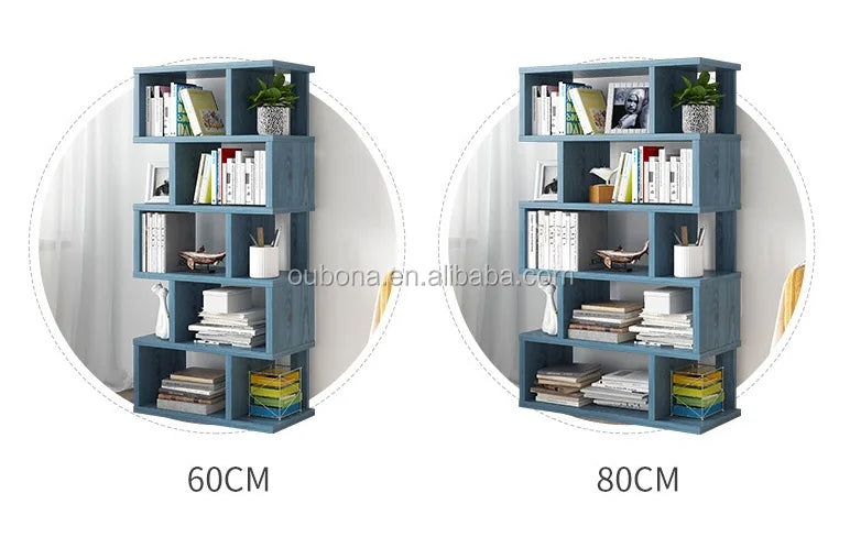 HKM-512595 Modern Wooden Bookcase Display Shelf Storage Unit with Multiple Designs