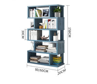 HKM-512595 Modern Wooden Bookcase Display Shelf Storage Unit with Multiple Designs