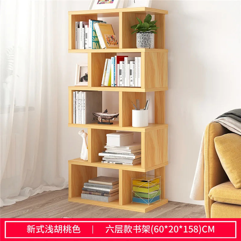 HKM-512595 Modern Wooden Bookcase Display Shelf Storage Unit with Multiple Designs