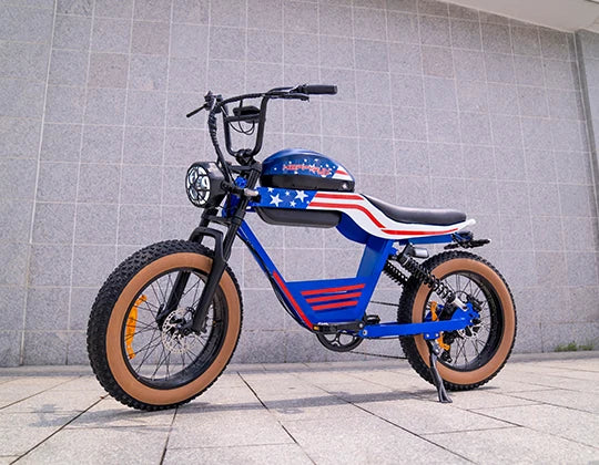 HKM-512659 Electric Bike 2000W Dual Batteries Long Range 48V 38Ah Fast Street Motorcycle