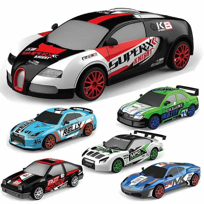 HKM-512723 1/24 Scale High Speed Remote Control Drift Car with Rechargeable Battery and LED Lights