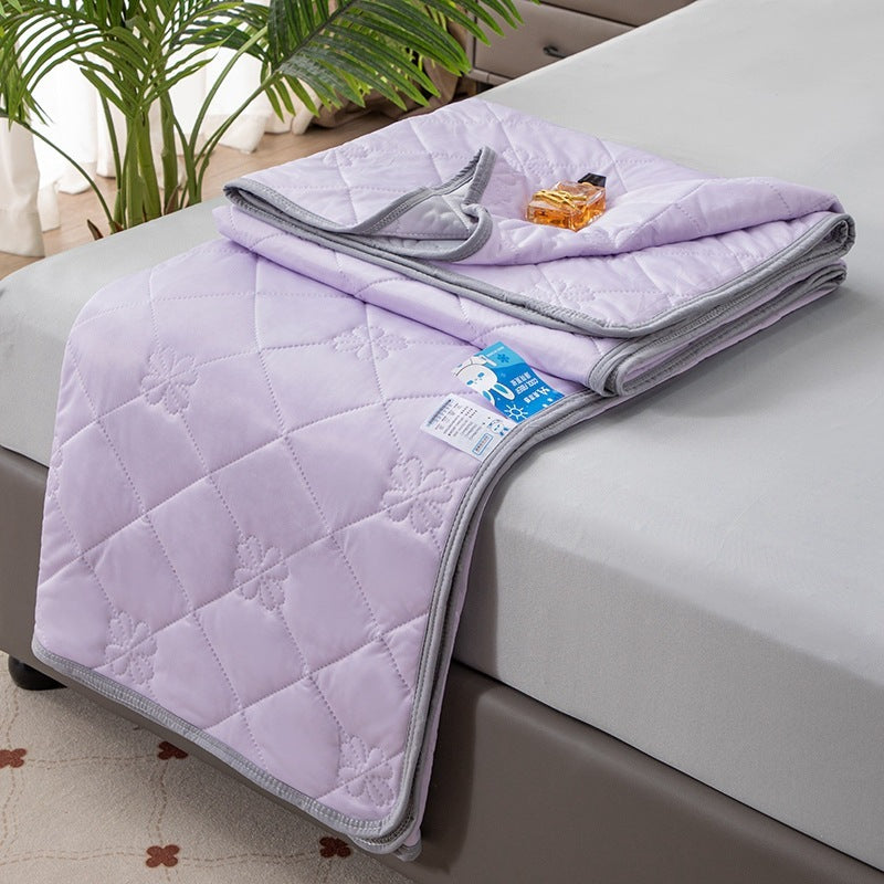 HKM-512723 Versatile Summer Cool Fiber Quilt in Multiple Sizes - Modern Design with Polyester Fiber Filling