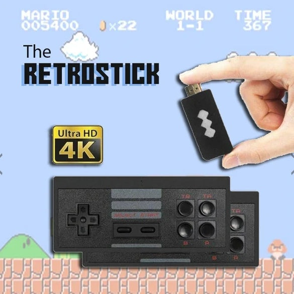 HKM-512787 HD Game Console with 568 Classic Games and Wireless Controller for One or Two Players