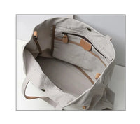 HKM-512787 Large Capacity Canvas Tote Bag for Women - Casual Shoulder Handbag