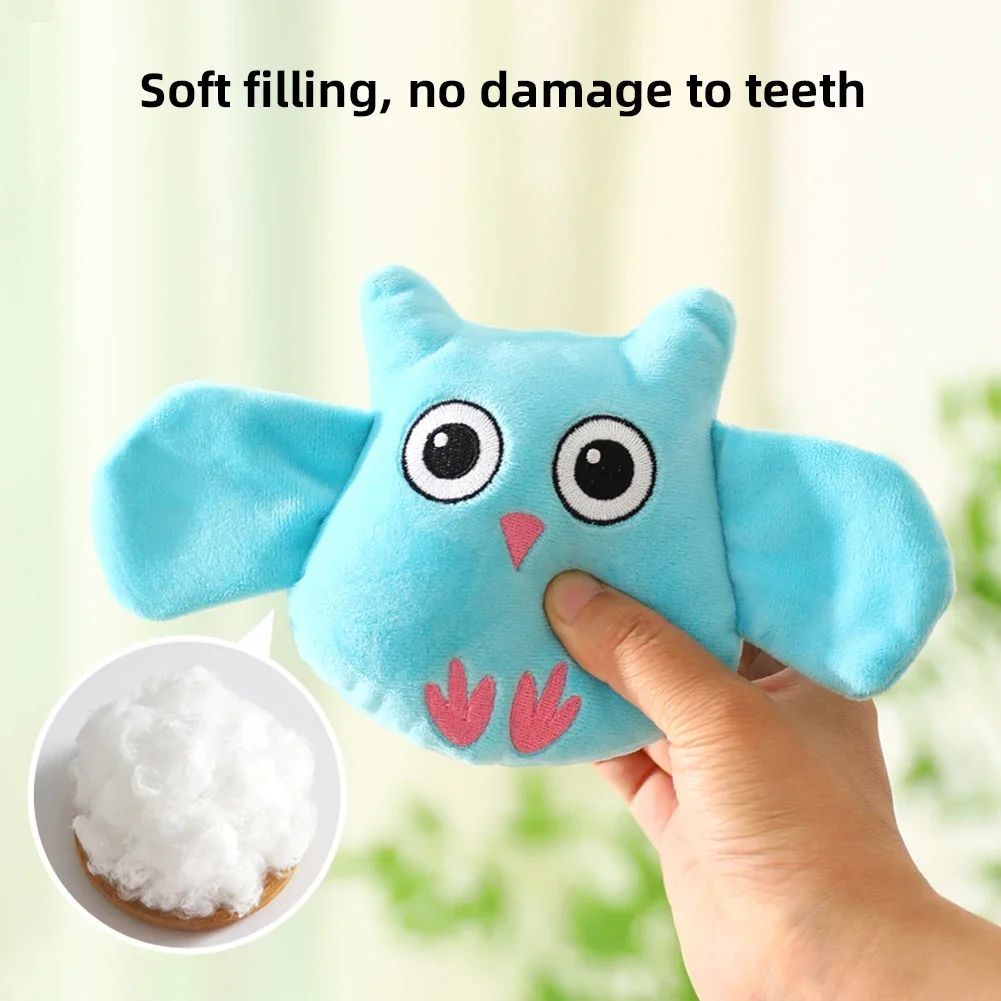 HKM-5127997 Plush Animal Shape Squeaky Toy for Dogs – Bite Resistant PP Cotton Toy for Small and Large Dogs