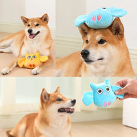 HKM-5127997 Plush Animal Shape Squeaky Toy for Dogs – Bite Resistant PP Cotton Toy for Small and Large Dogs