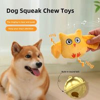 HKM-5127997 Plush Animal Shape Squeaky Toy for Dogs – Bite Resistant PP Cotton Toy for Small and Large Dogs