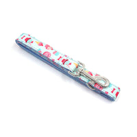 HKM-5128125 Macaron Pet Collar and Leash Set with Cute Bow ¨C Adjustable Sizes Available