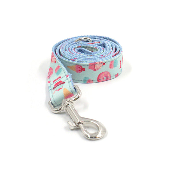 HKM-5128125 Macaron Pet Collar and Leash Set with Cute Bow ¨C Adjustable Sizes Available