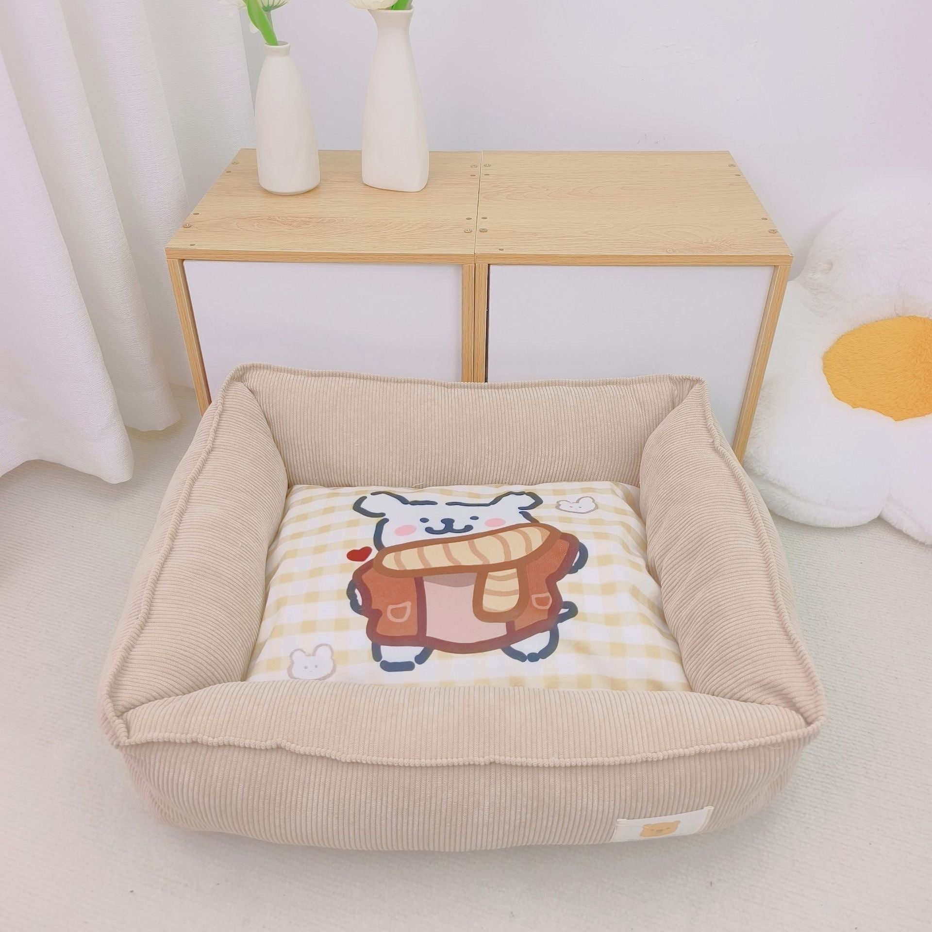HKM-5128381 Pet Winter Cotton Universal Nest for Dogs and Cats - Soft and Cozy Bed in Multiple Colors