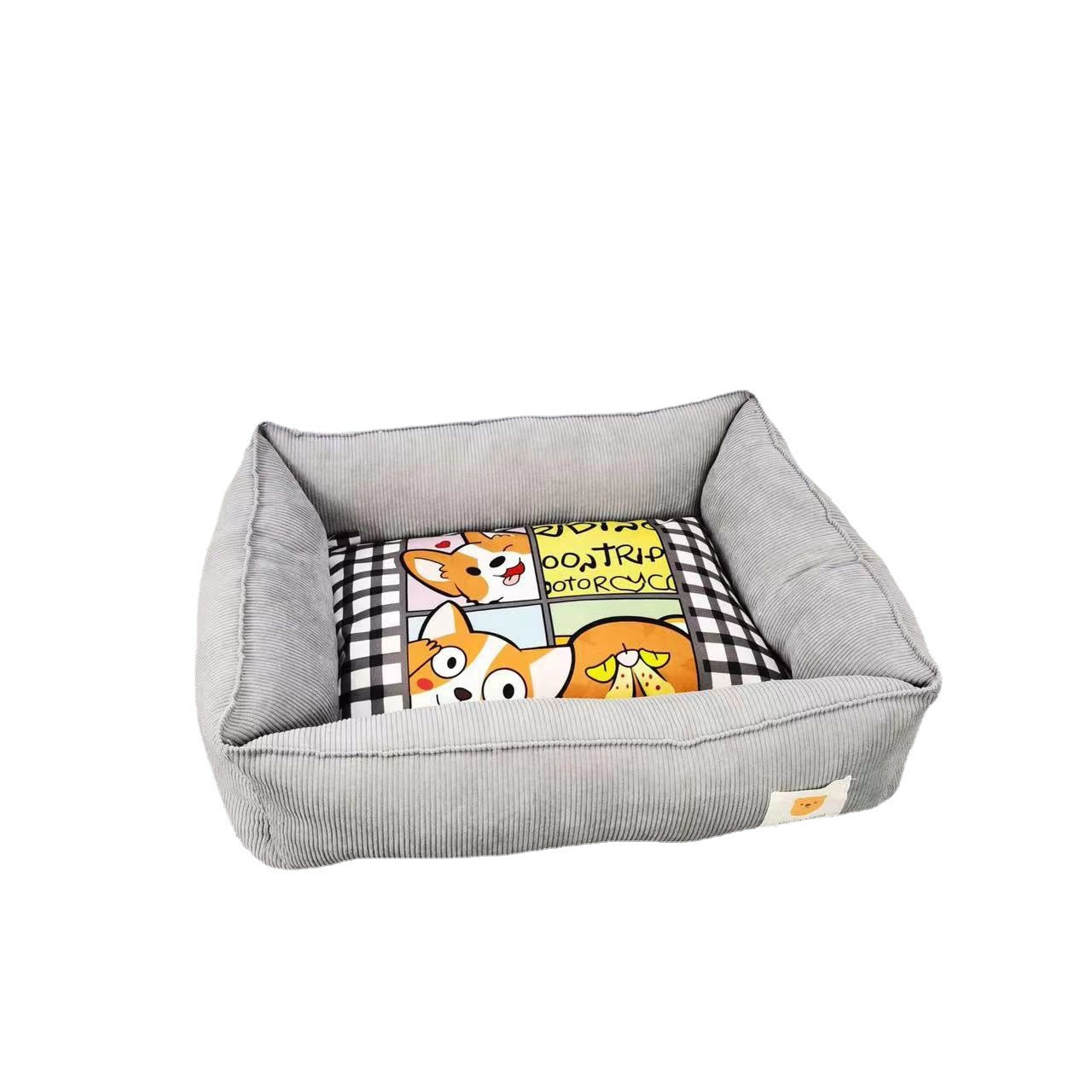 HKM-5128381 Pet Winter Cotton Universal Nest for Dogs and Cats - Soft and Cozy Bed in Multiple Colors