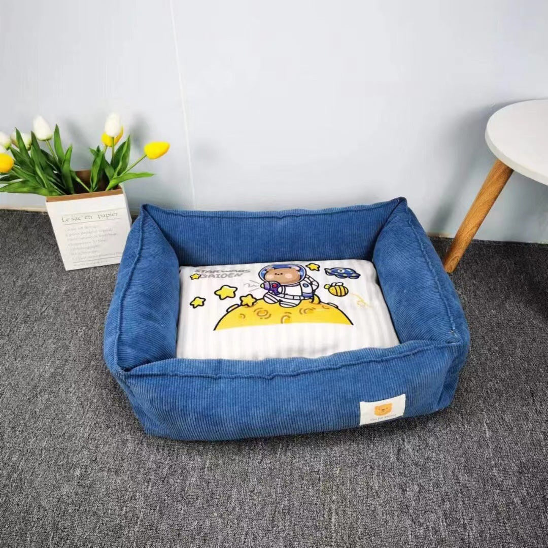 HKM-5128381 Pet Winter Cotton Universal Nest for Dogs and Cats - Soft and Cozy Bed in Multiple Colors