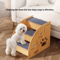 HKM-5129149 Small Dog Anti-Skid Wear-Resistant Pet Stairs for Easy Climbing - Available in 30cm, 35cm, and 40cm Heights