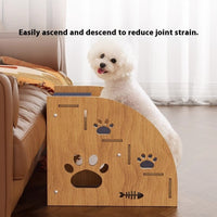 HKM-5129149 Small Dog Anti-Skid Wear-Resistant Pet Stairs for Easy Climbing - Available in 30cm, 35cm, and 40cm Heights