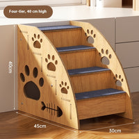 HKM-5129149 Small Dog Anti-Skid Wear-Resistant Pet Stairs for Easy Climbing - Available in 30cm, 35cm, and 40cm Heights