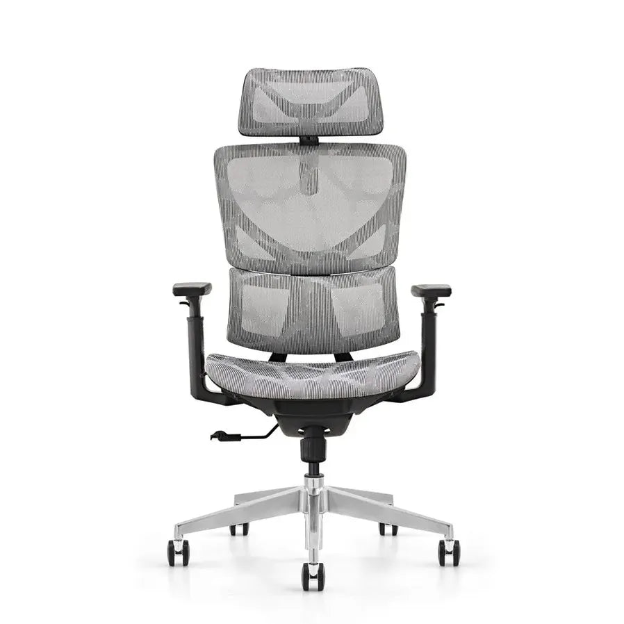 HKM-512979 Ergonomic White Executive Office Chair with Swivel Functionality