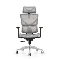 HKM-512979 Ergonomic White Executive Office Chair with Swivel Functionality