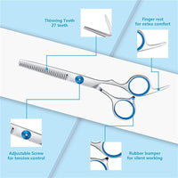 HKM-5129917 Stainless Steel Pet Scissors with Comb for Dog Grooming